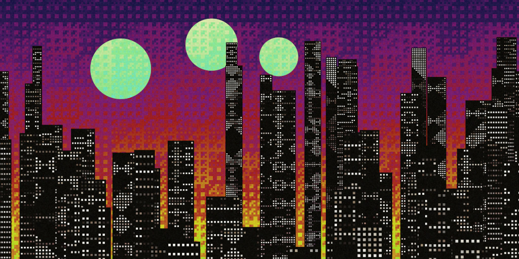 Byte City Night Image